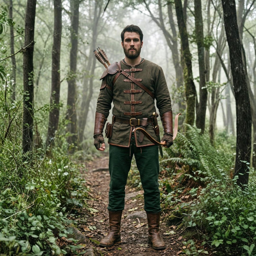 Forest Ranger Outfir Handmade Medieval Archer Costume | Forest Ranger Outfit - Robin Hood ...
