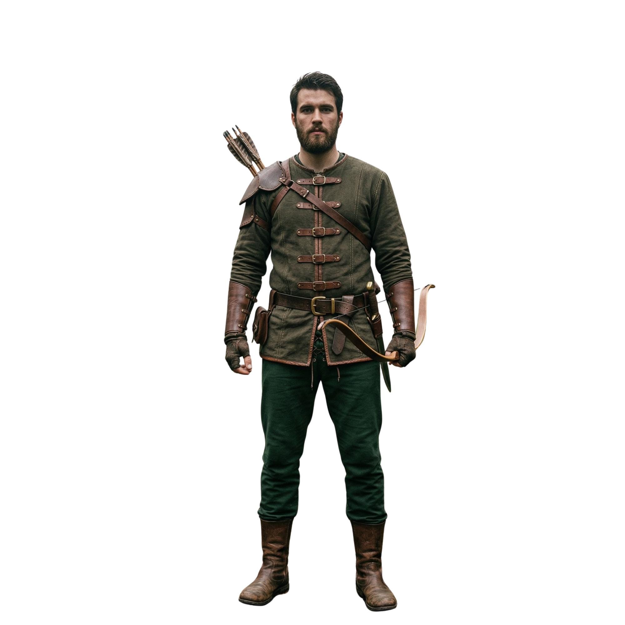 Forest Ranger Outfir Handmade Medieval Archer Costume | Forest Ranger Outfit - Robin Hood ...