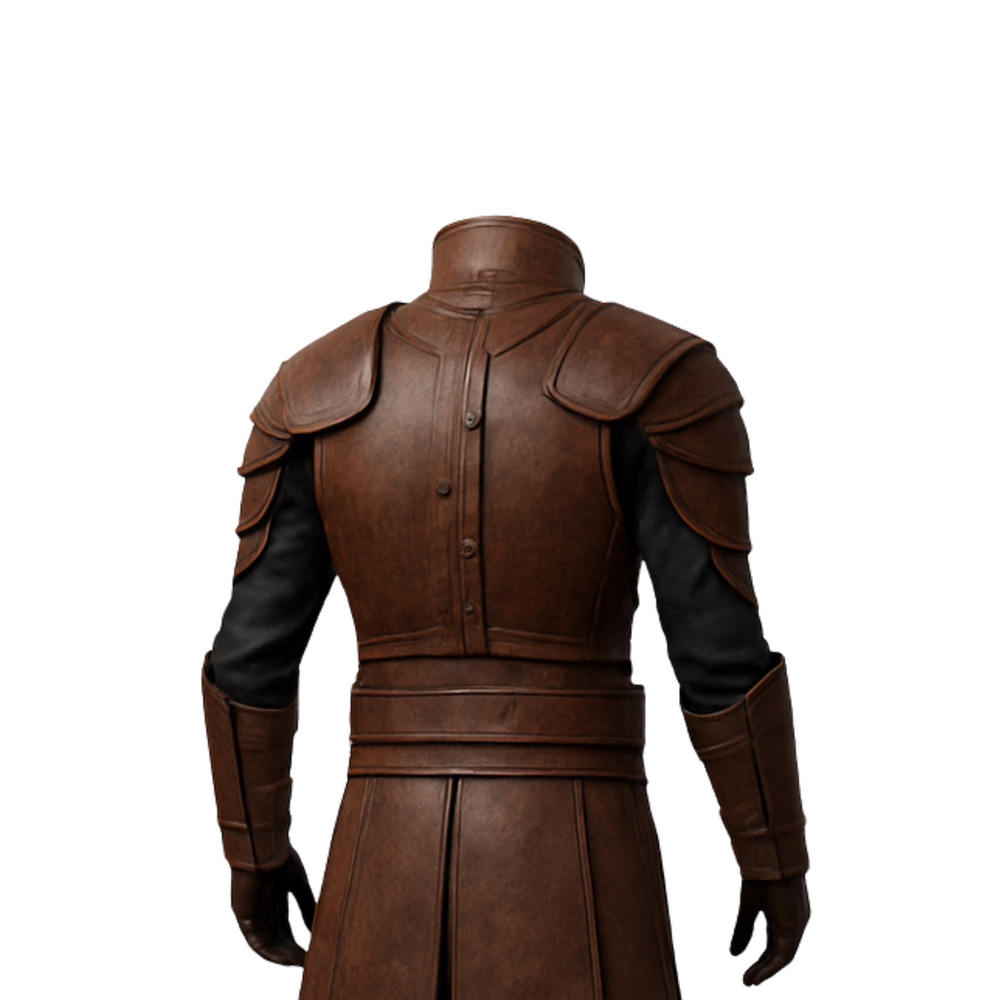 Handmade Brown Leather Medieval Armor: LARP Cosplay Costume - Etsy