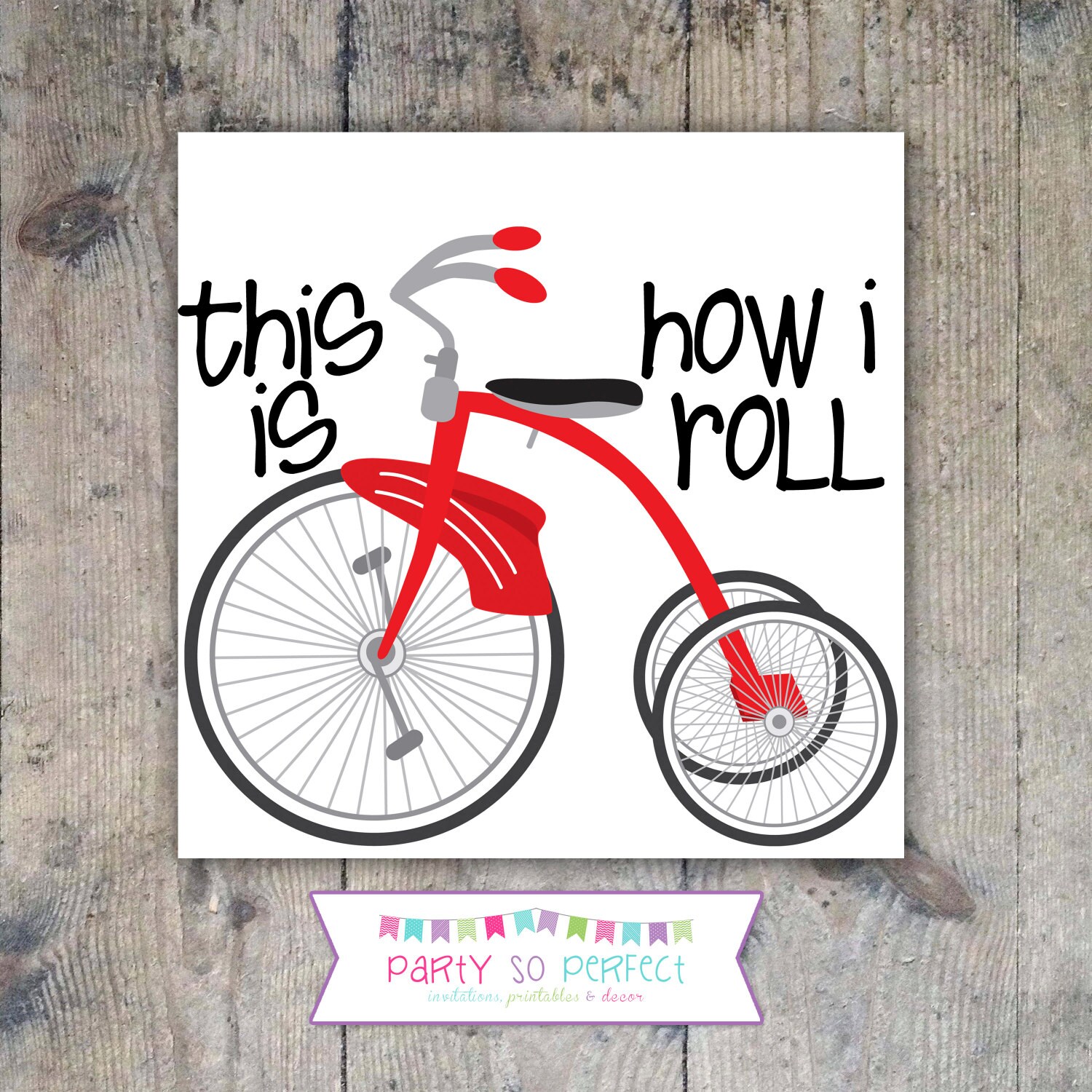 TSHIRT IRONON Decal Transfer Tricycle Printable Etsy