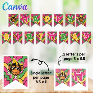 Party Animals Baseball Birthday Banner, Savannah Party Animals Digital Birthday Banner, Savannah Party Animals Baseball Birthday Banner