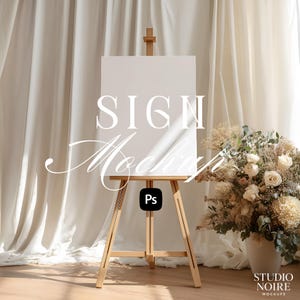 Welcome Sign Mockup, Wedding Sign Mockup, Sign Mockup, Easel Sign Mockup, 18x24 Easel Mockup, Mockup, PSD, Minimalistic Sign Mockup, Mockups