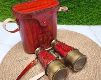 Graviertes Messing Fernglas, personalisiertes Fernglas, Vintage Theater Opernglas, Jubiläumsgeschenk für Ihn