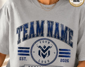 Personalized Mascot Shirt, Custom Game Day Shirt, Back To School Gift, School Spirit Tee, School Logo Tee Gift, Team Mascot TShirt