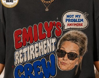 Custom Retirement Crew Tshirt, Custom Photo I'm Retired Crew Shirt, Retirement Gifts, Custom Shirt For Retiree, Gift For Her