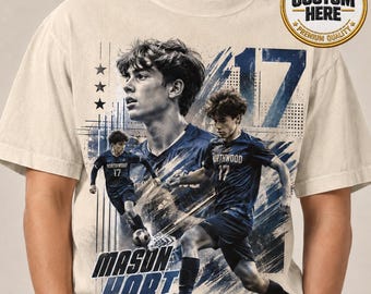 Custom Soccer Dad Payer Photo Shirt, Your Name Number Soccer Shirt, Soccer Mom Tournament Shirt, Soccer Dad Gift