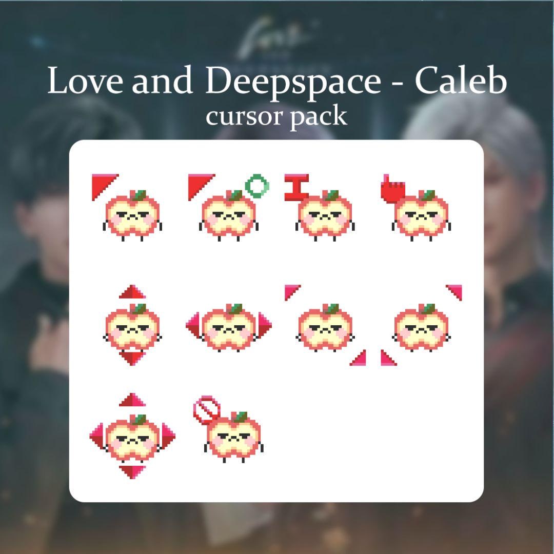 Love and Deepspace Caleb Basic Cursor Pack | Windows Only | Mouse ...