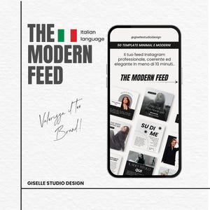 The Modern Feed 50 Template Canva Minimal and Stylish per Instagram