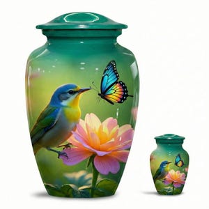 Urnas de cremación para pájaros para cenizas humanas: urna funeraria personalizada, para adultos y como recuerdo.