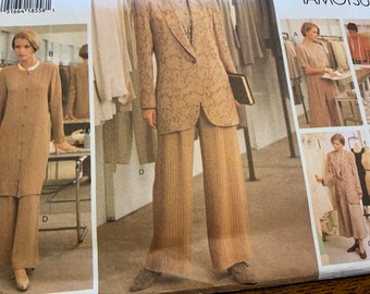 Vogue 1334, Dress Pattern, Pants Tunic Skirt Top and Pants, 30% off, Designer Tamotsu 1990’s, Uncut Pattern, Sizes 12 14 16