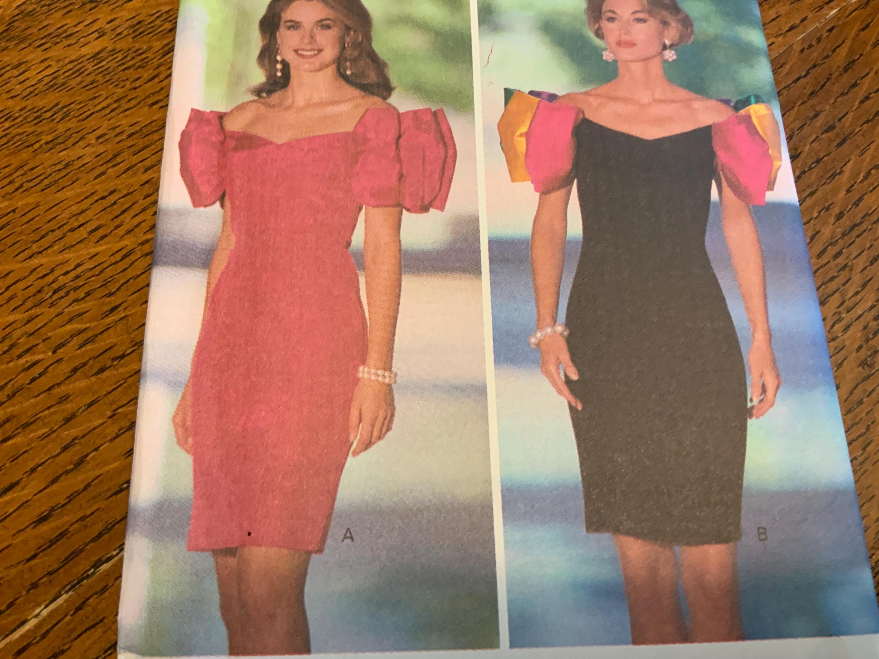 Butterick 6057, Misses Dress Pattern, Sizes 6 8 10 12, Uncut 90’s Jessica Howard Pattern