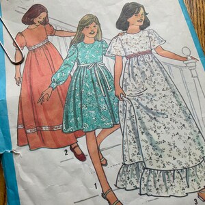 UNCUT Simplicity Sewing Pattern 7062 KK Womens WeddingParty Dress Below CalfFull Length Fitted Bodice LongShort Sleeves Sizes 8 10 12 14