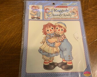 Vintage 70s T-Shirt Iron On Transfer Raggedy Ann & Andy Classic Rag Doll Style Vintage 70s T-Shirt Iron On Transfer Raggedy Ann & Andy Classic Rag Doll Style