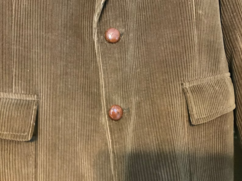 Early 80\u2019s Vintage Mans Jacket Made in Poland Jacket Barrister for Walkers Dark Brown Corduroy Jacket Men\u2019s Corduroy Sport Jacket