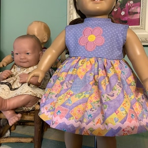Doll Clothes 18 Inch, Handmade 18” Doll Dress, Fashion Type Doll