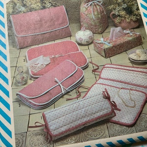 Jewelry Accessory Bags, Simplicity 6232, Small Bags and Clutch, Uncut Vintage 80’s Pattern