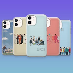 BTS Phone Case Army Kpop Cover for 17, 17Pro Max Air, 16e/Pro 15,14, SamsungS25 S24Ultra S23FE S22 A16 Pixel 10 Pro XL, 9Pro XL 8A