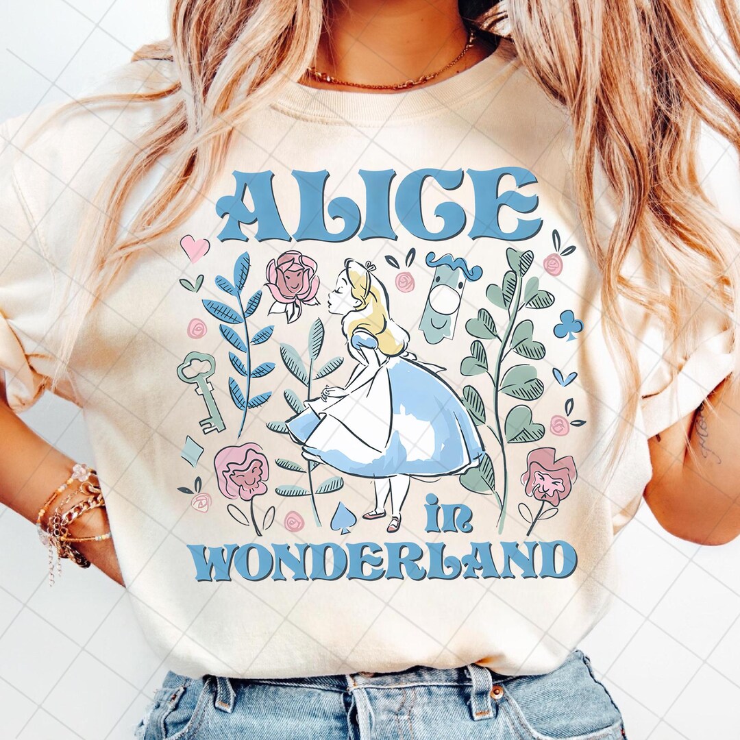 Retro Alice in Wonderland Sublimation PNG Design (digital Download) - Etsy