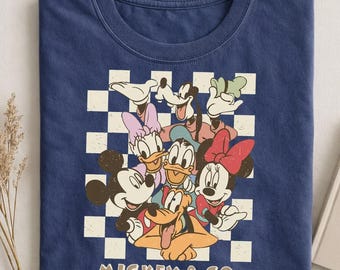 Mickey y compañía retro 1928 PNG, Mickey Friends Viaje familiar (Descarga digital)