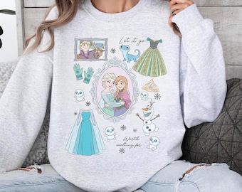 Disney Frozen PNG, Comfort Colors Coquette Elsa Anna Tee, Olaf Sven Princess Family Trip Shirt, Magic Kingdom Disneyland 2026 Outfit