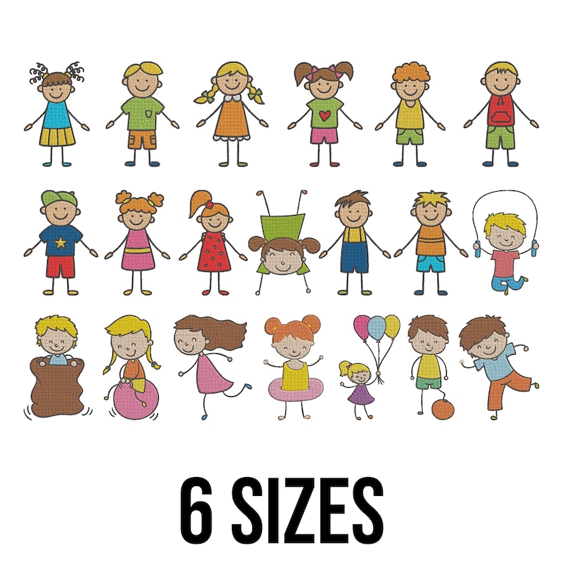 Stick Figure Boy and Girl - Etsy