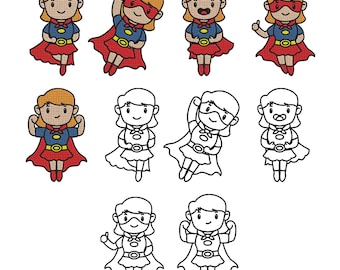 Superhero Embroidery Design - Heroine Woman Mom Superhero Embroidery Design - Mini Supermom Outline Machine Embroidery Design Files -8 Sizes