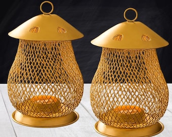 Christmas Metal Hanging Tealight Holder | Festive Home Decor
