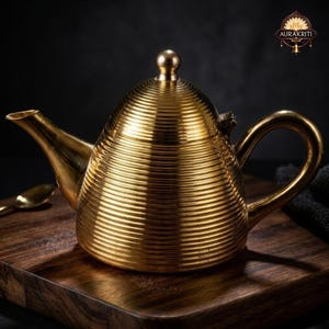 Handgemacht Messing Tee Kanne 500ml | Vintage Teekessel 1,3 cm | Wohnkultur Teekanne