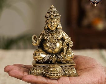 真鍮製のナヴグラハ像 / 9つの惑星の像 / ヒンドゥー教の神の彫刻