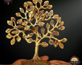 Brass Kalpavriksha Tree of Life | Vastu Feng Shui Decor
