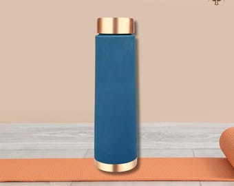Pure Copper Water Bottle: Ayurvedic Wellness, Eco-Friendly Hydration (950ml)