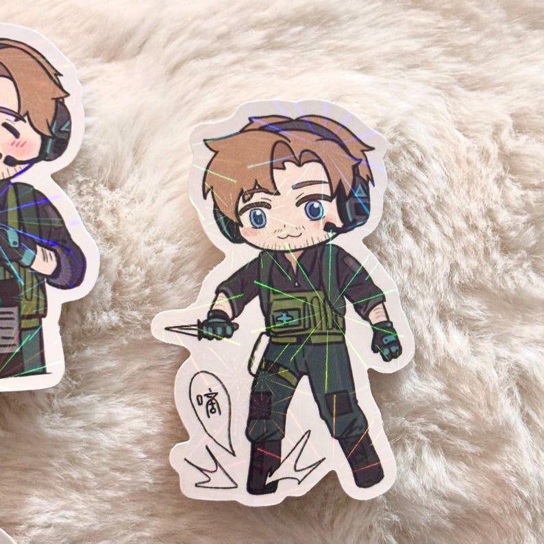 Delta Force - Roy Smee Chibi Waterproof Stickers - Etsy UK