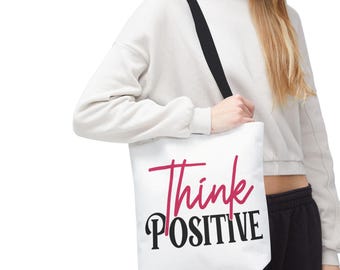 Bolsa de tela con vibraciones positivas: bolsa de compras ecológica y motivadora