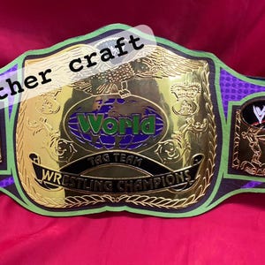 Hardy Tag Team Heavyweight Wrestling Championship Belt/Custom Tag Team wrestling belt/Tag Team 4mm Belt/Free Shipping