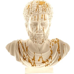 Julius Caesar Statue | 30cm Roman Emperor Bust | Ancient Rome Sculpture | Classical Decor