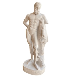 Zeus Statue 32cm | One-Armed Greek God Sculpture | Mythology Resin Figurine | Classical Home Decor