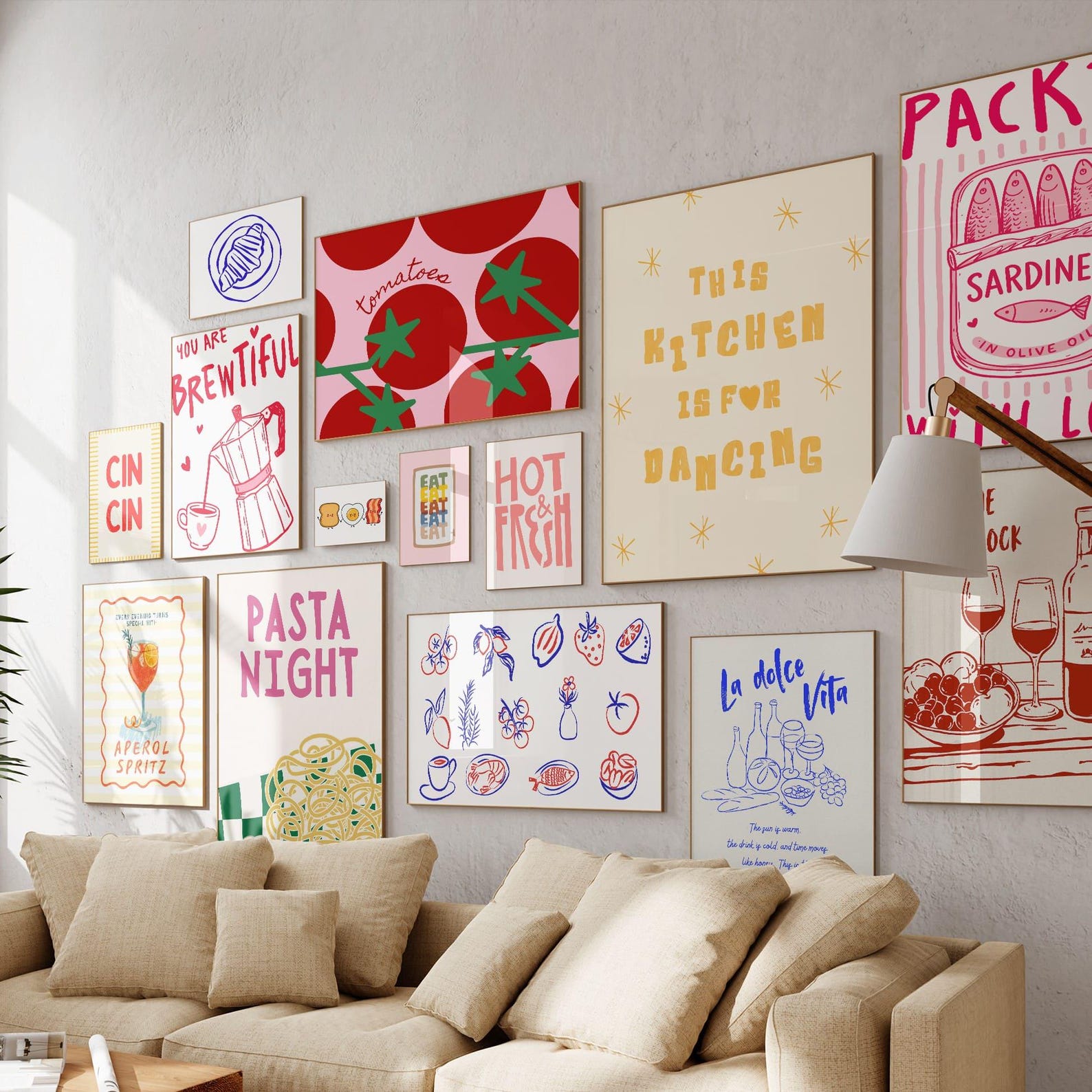 kitchen prints | 9 printables | trendy kitchen wall... 100 Retro Kitchen Prints | Trendy Gallery Wall Art, Food Poster ...
