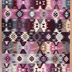Handwoven Wool  Kilim Rug,  Contemporary Dhurrie Custom Swedish Scandinavian Designer Handmade Flatweave Rug for Living Room, Home Decor