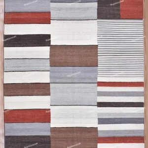 Handwoven Wool  Kilim Rug,  Contemporary Dhurrie Custom Swedish Scandinavian Designer Handmade Flatweave Rug for Living Room, Home Decor