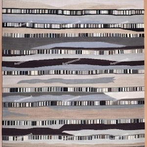Handwoven Wool  Kilim Rug,  Contemporary Dhurrie Custom Swedish Scandinavian Designer Handmade Flatweave Rug for Living Room, Home Decor