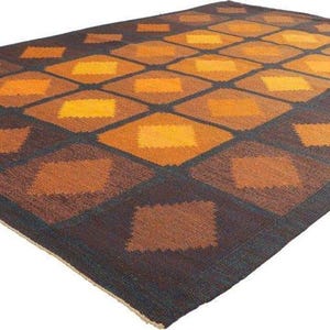 Handgewebter Kelim Teppich aus Wolle, Durrie Hochwertiger Skandinavischer Designer Handgefertigter Flachgewebe Teppich für Wohnzimmer, Wohnkultur