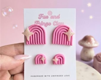 Arcos centelleantes del crepúsculo - Conjunto de pendientes para madre e hija
