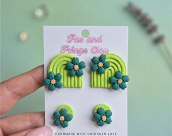 Meadow Magic Arches - Conjunto de pendientes para madre e hija