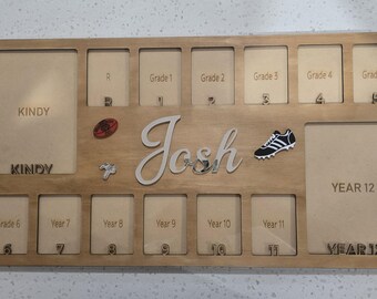 School Years Picture Frame | Personalized Name, Graduation Photo Display