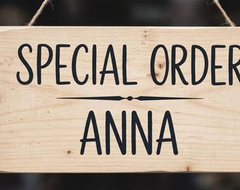 Special Orders