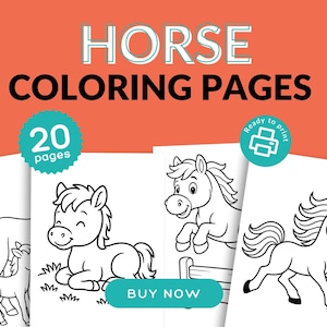 Horse Coloring Pages for Kids: 20 Printable Pony & Farm Designs (PDF Download)