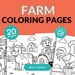 Dibujos para colorear de la granja para niños: 20 diseños de animales imprimibles (Descarga PDF)