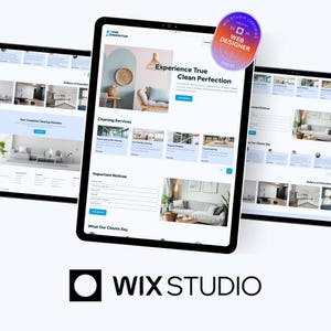 Modèle de site Web pour les entreprises de services | Studio WIX | Conception de site Web adaptative et modifiable