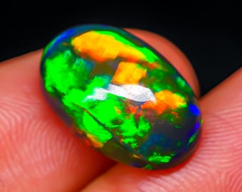 Ethiopische AAA vuuropaal 6,10 karaat cabochon losse natuurlijke edelsteen