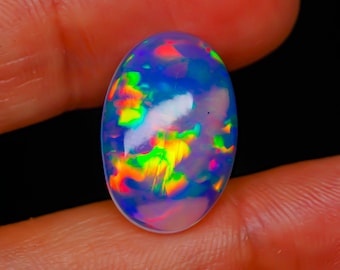 Multi vuuropaal 6,60 karaat cabochon losse natuurlijke Ethiopische edelsteen